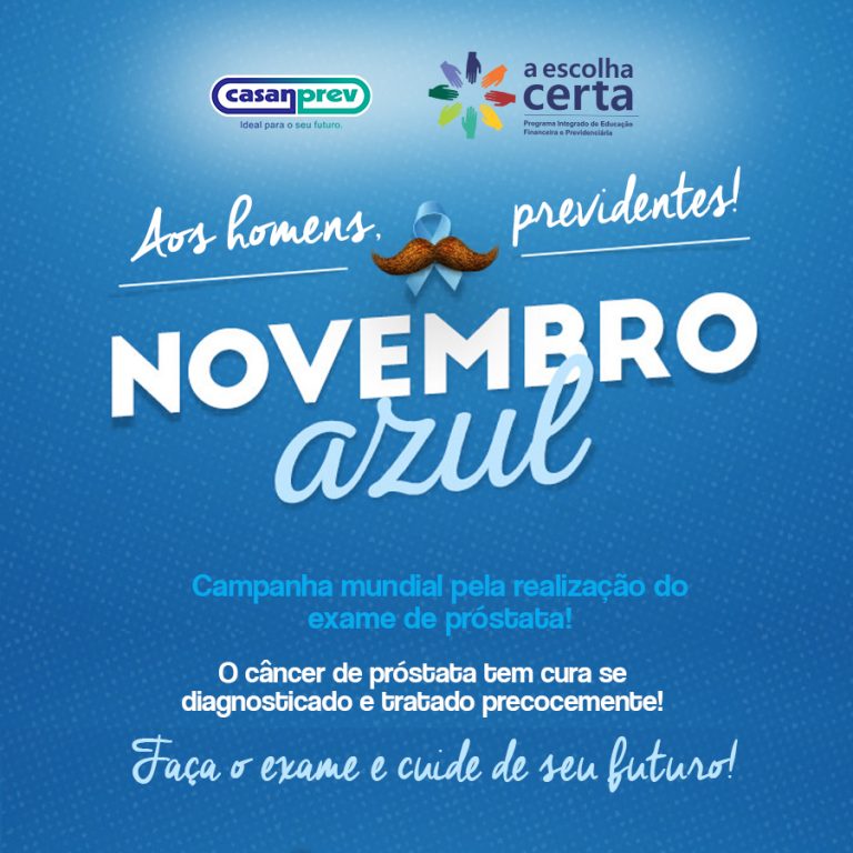 Pela saúde, estamos engajados no Novembro Azul