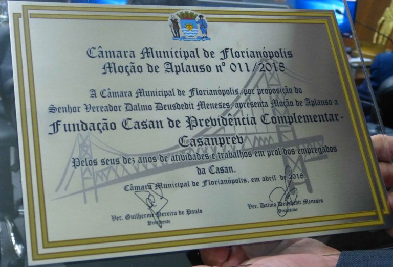 Moção de Aplausos para a CASANPREV