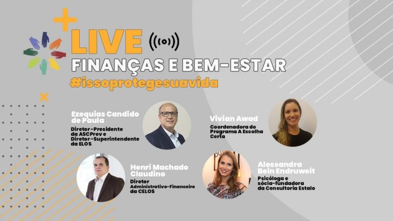Programa de educação financeira faz debate sobre Finanças e Bem-estar, pela internet