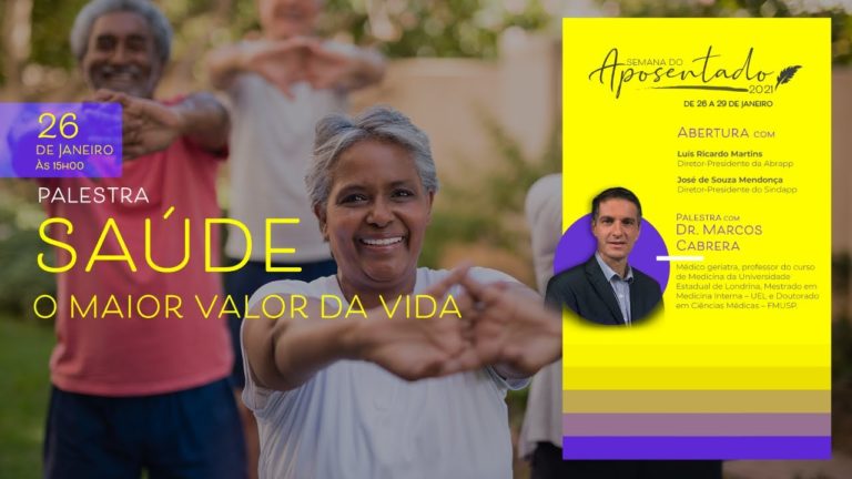 Ciclo de palestras online comemora Semana do Aposentado